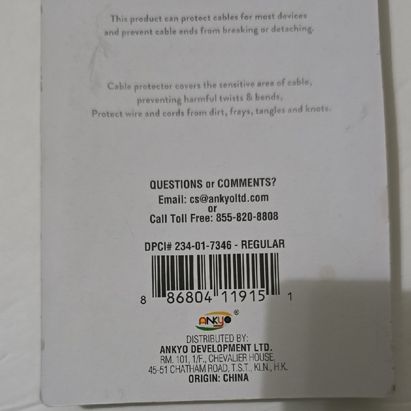 🦋 Cable Protector 6-Count Set - Multi-Color - Picture 3 of 4